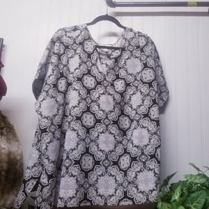 Women's Size 1X Croft & Barrow Paisley Print Top